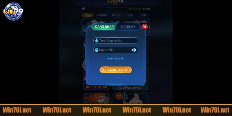 Người chơi nhập thông tin cá nhân khi đăng nhập 